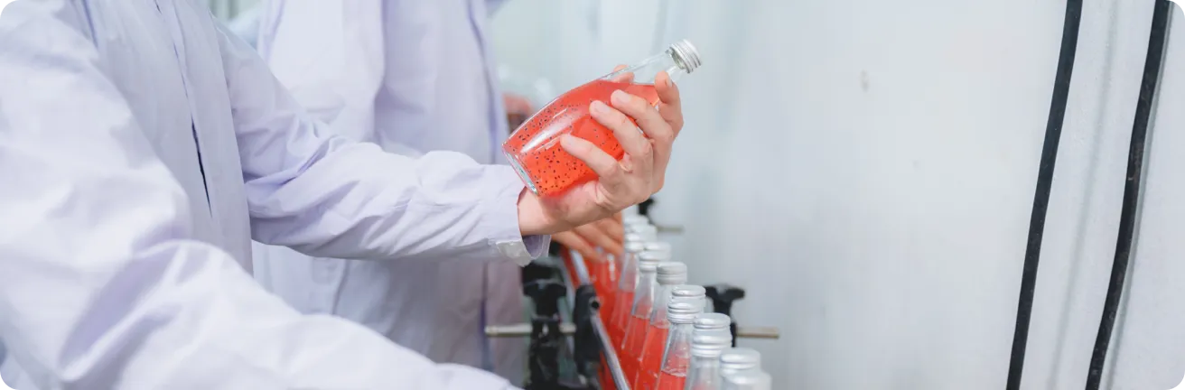 Factory inspector looking at a product.