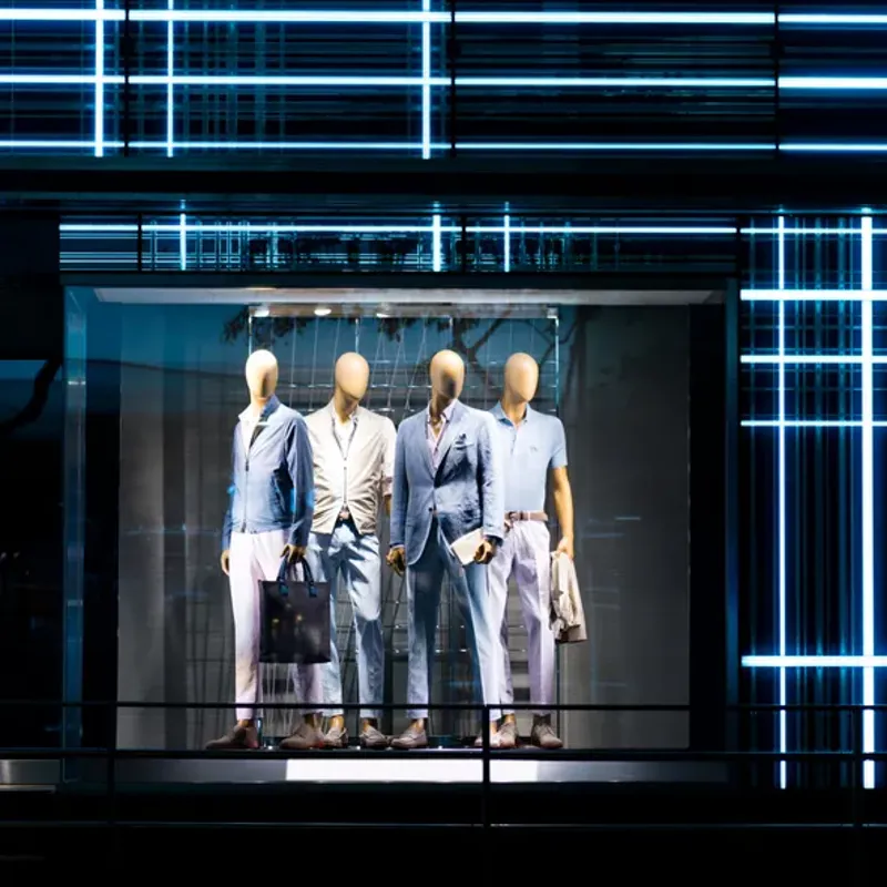 Department store window display.