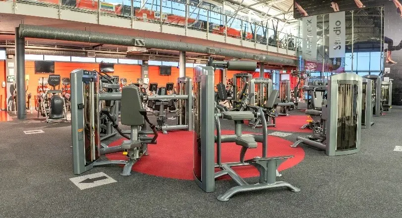 Exercise equipment inside Westpark Fitness