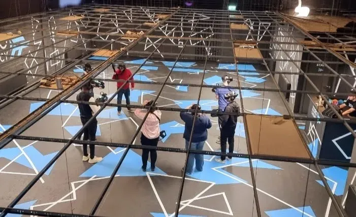 SeaChange employees at a work event.